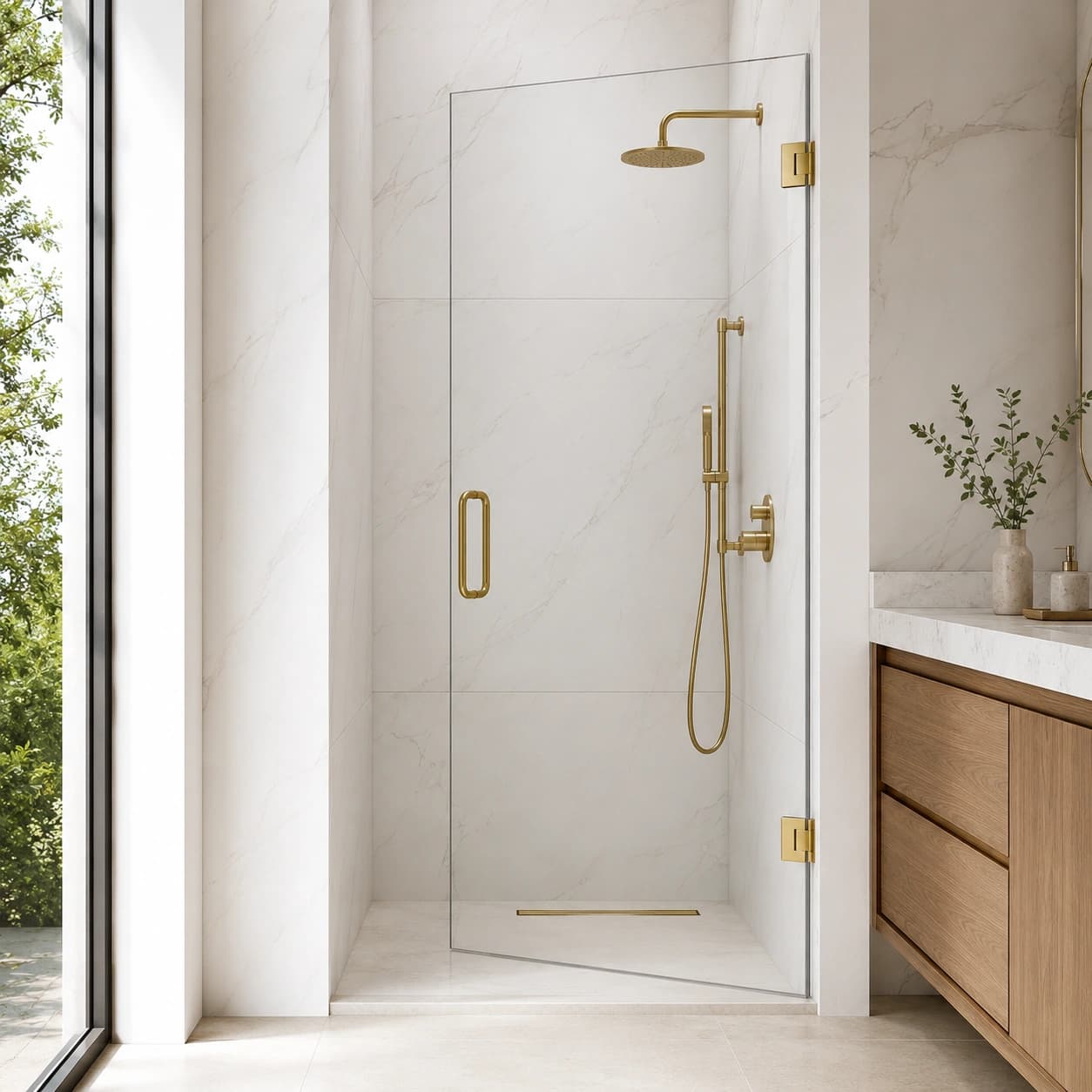 clear glass shower partition 3